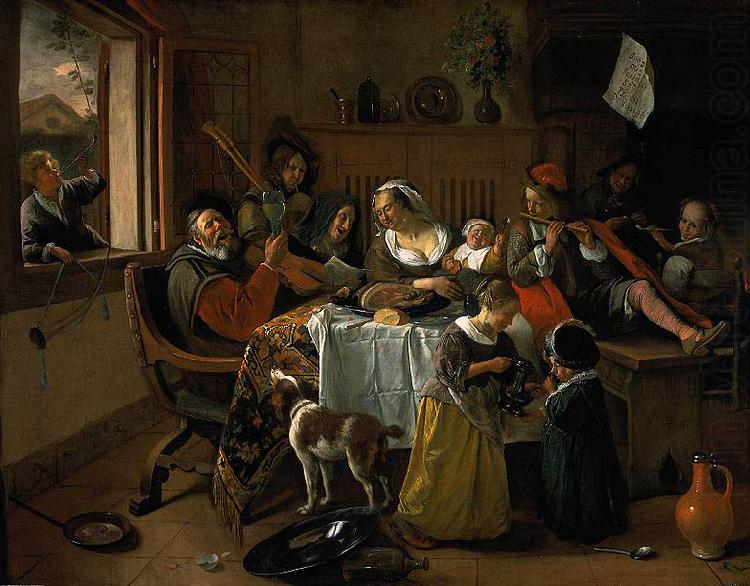 The merry family, Jan Steen